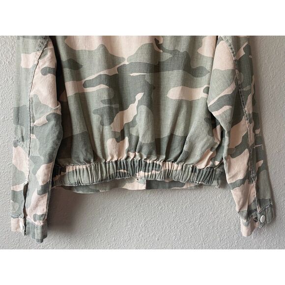 Zara Camo Cropped Light Jacket - Picture 9 of 11
